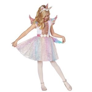 KIDS SHIMMERING UNICORN HALLOWEEN COSTUME